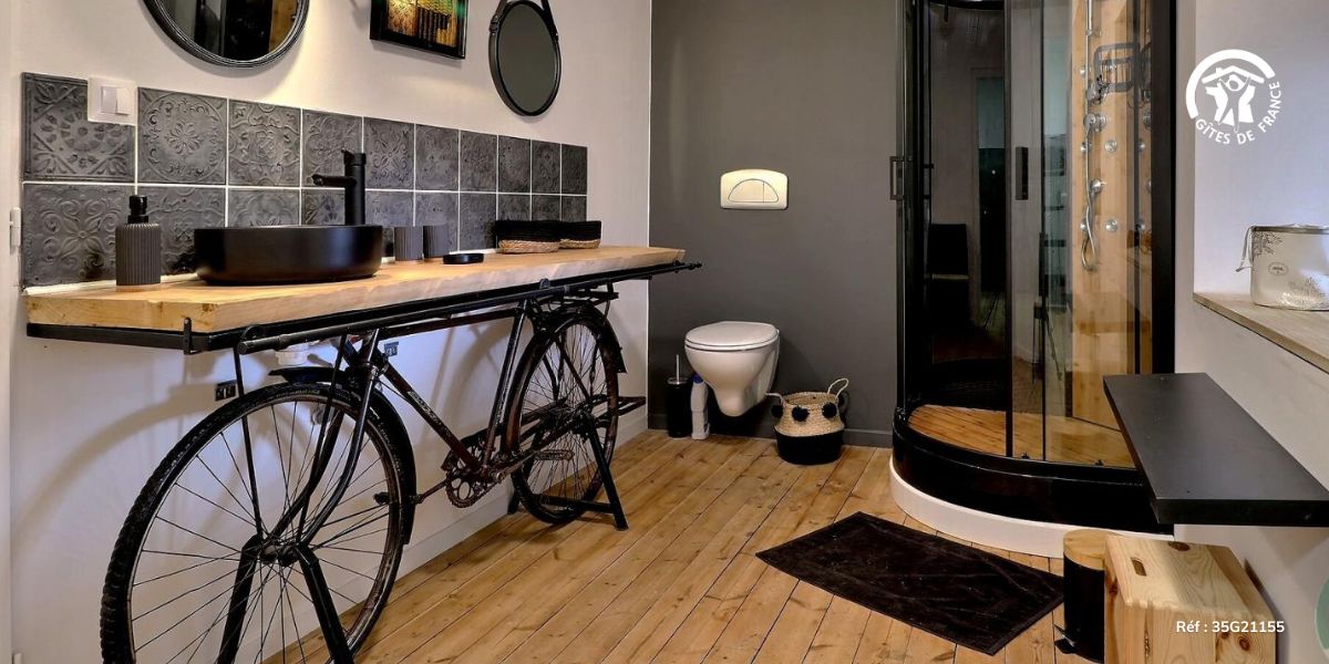 Meuble de salle de bain vélo
